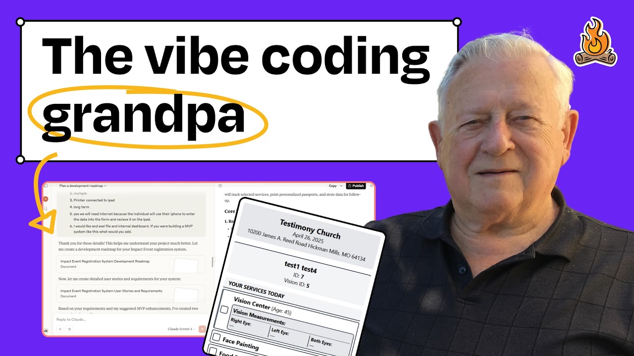 How a 91-year-old vibe coded a complex church event management system using Claude and Replit