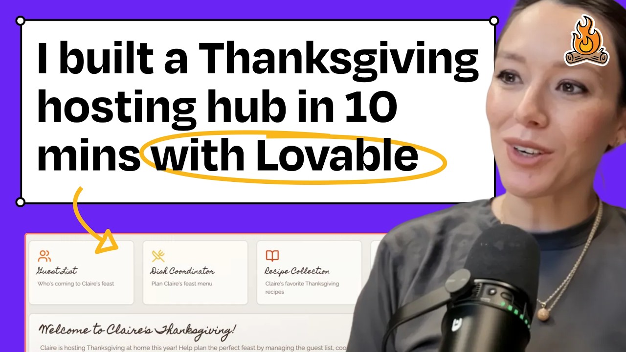 "Farm to table software": How I built a Thanksgiving party hub using Lovable