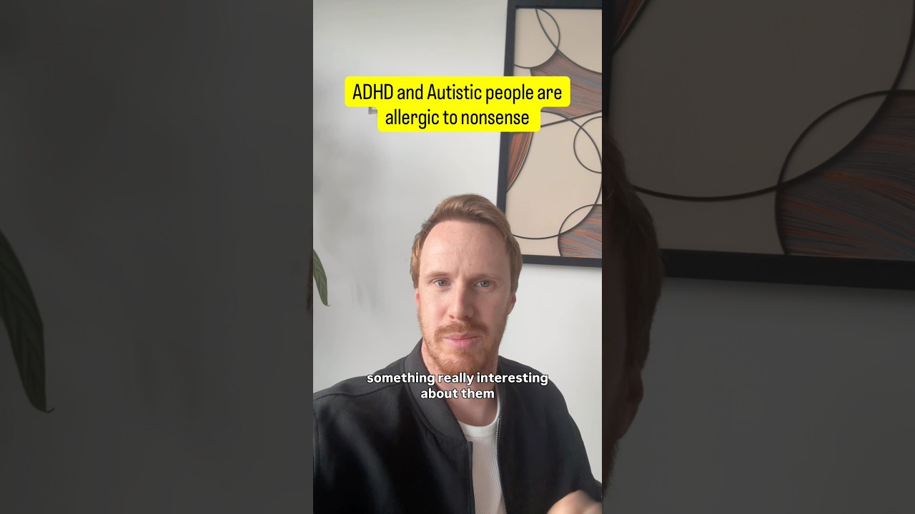 ADHD and autistic people are allergic to nonsense #adhd #autism #audhd