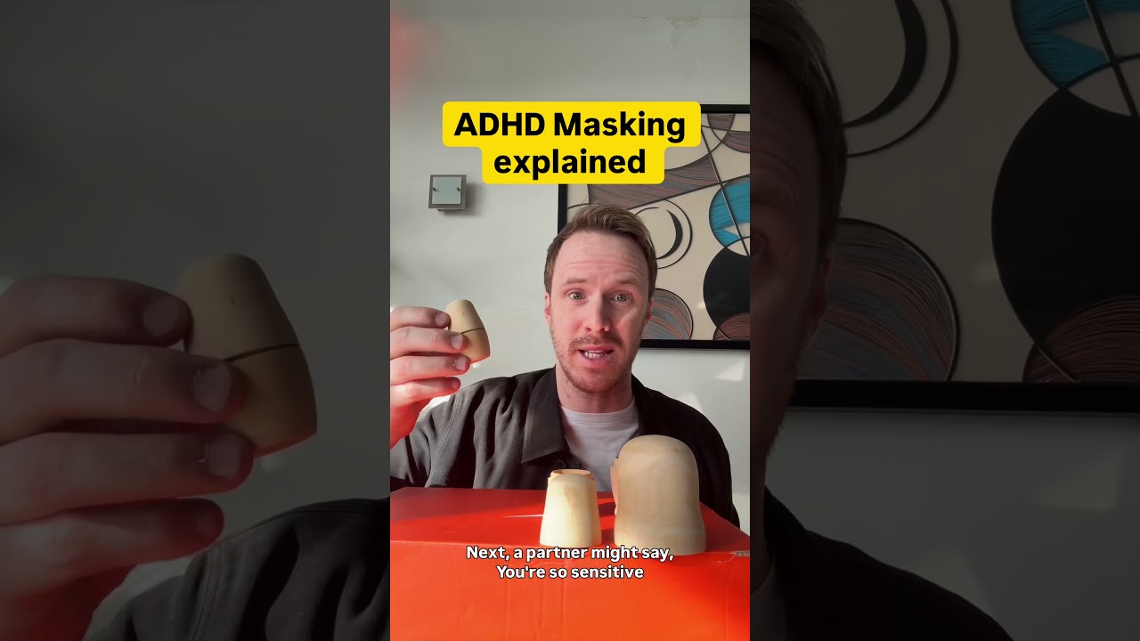 ADHD Masking explained 💚 #adhd