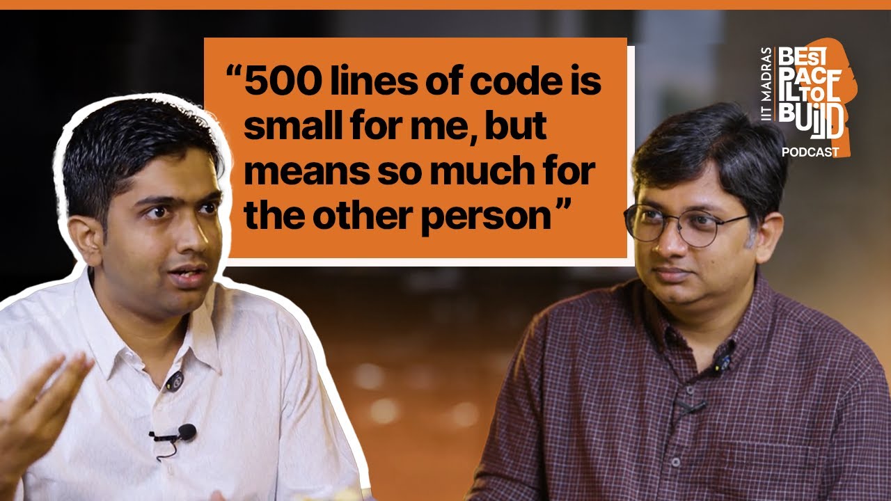 K. Vignesh, HyperVerge |“ A 500 line code is small for me, but means a lot for another person"| Ep.5