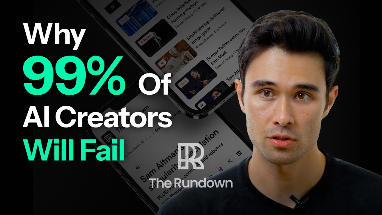 How to Hit 2M Subs in 2 Years Building an AI Newsletter | The Rundown AI, Rowan Cheung
