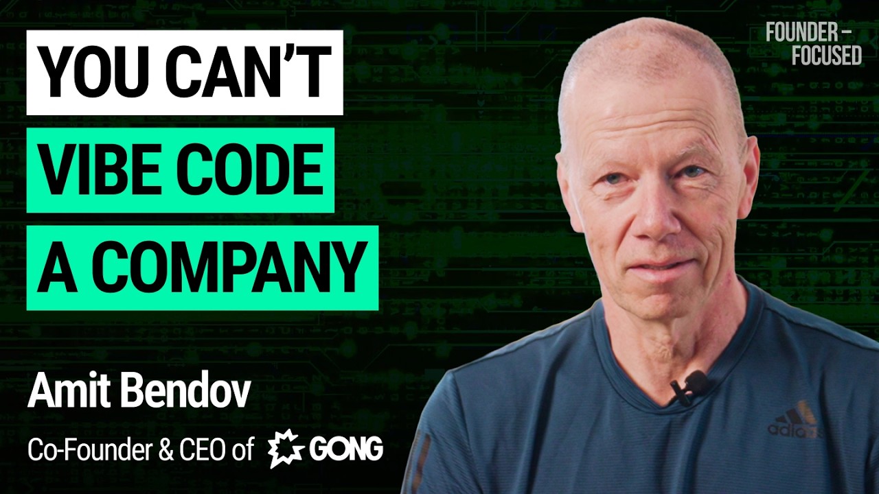 How Gong Built a $7B+ Company in the Age of Vibe Coding | Amit Bendov