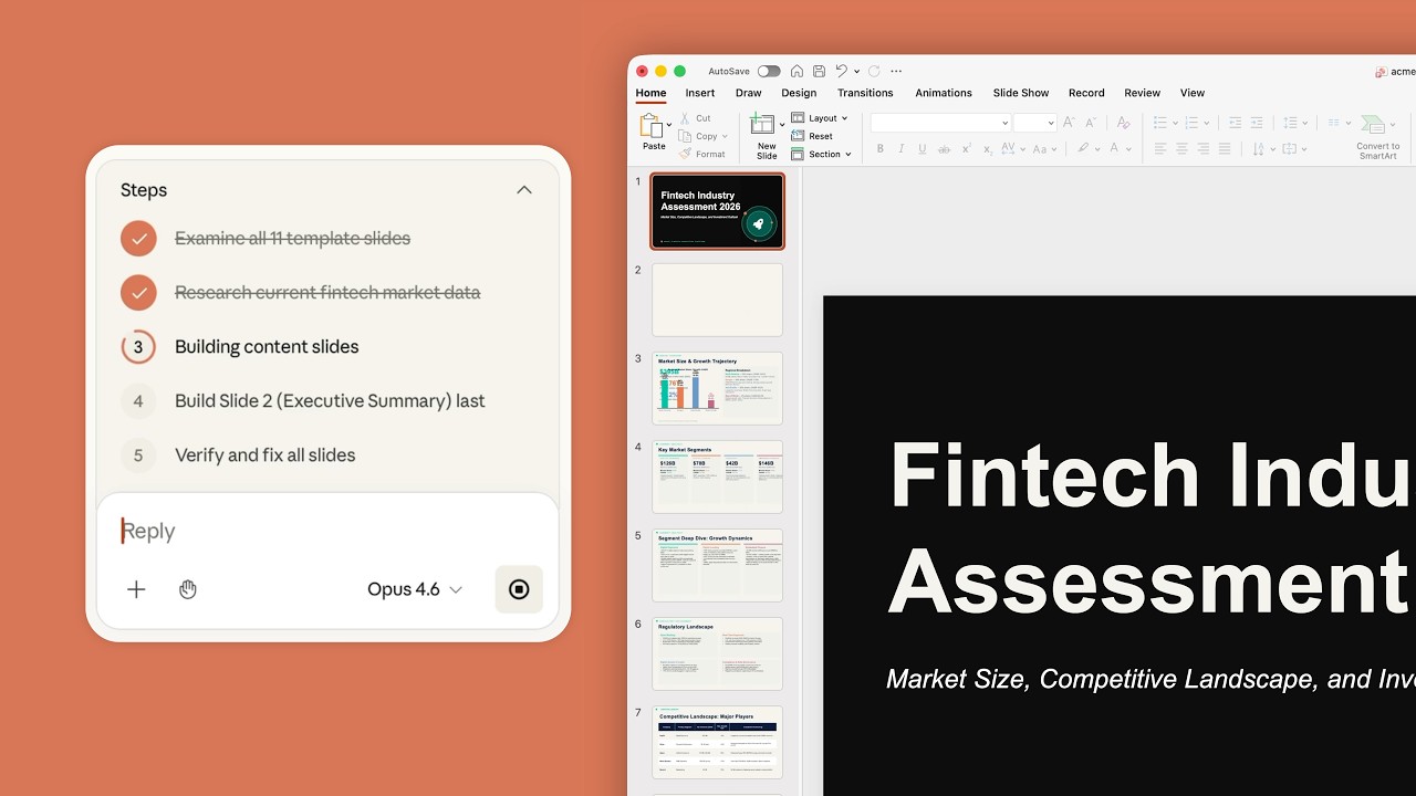 Working smarter with Claude in PowerPoint