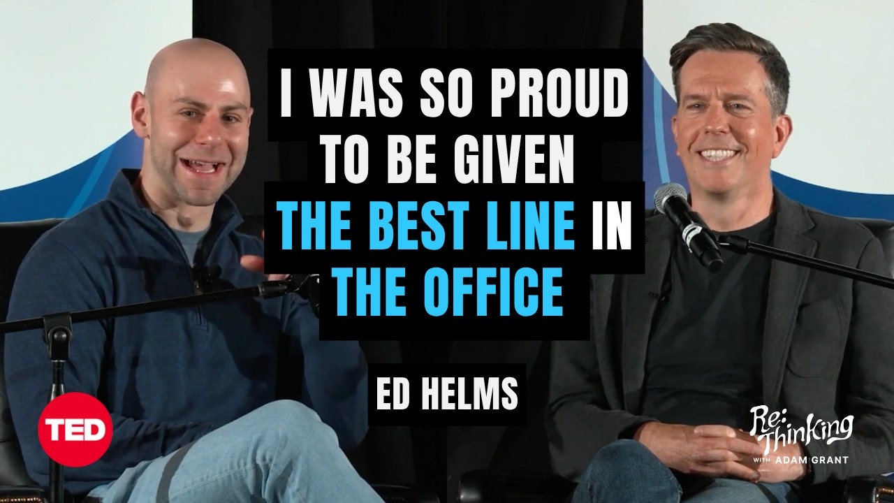 Ed Helms on The Office, comedic snafus, and learning from failures | ReThinking with Adam Grant