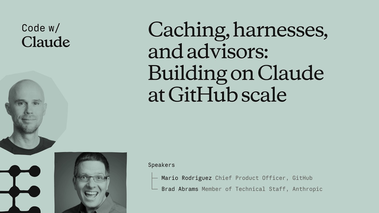 Caching, harnesses, and advisors: Building on Claude at GitHub scale