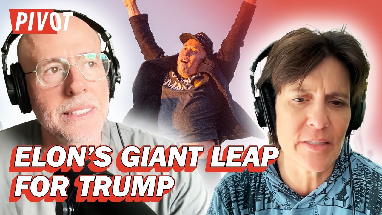 Elon Musk Goes Viral for Cringey Leap at Trump Rally | Pivot